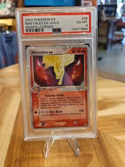 Pokemon Hidden Legends Ninetales EX HOLO 96/101 Rare Set PSA 6 FREAH SLAB - Image 3