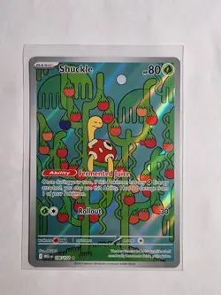 2025 Pokemon Shuckle - 136/132 ME01: Mega Evolution (MEG) Illustration Rare - Image 1