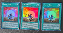 YUGIOH ~ GALAXY ZERO x3 ~ ZTIN-EN018 ~ 1st EDITION SUPER RARE ~ NM - Image 1