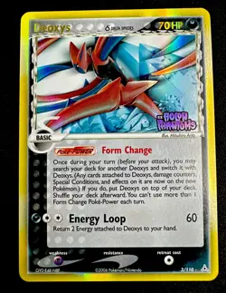 Deoxys 3/110 NM- EX Holon Phantoms Stamped Reverse Holo Rare Pokemon Card - Image 1