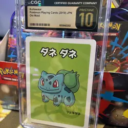 CGC 10 Pristine! Bulbasaur Old Maid 2019 Japanese Pokemon Card - Image 2