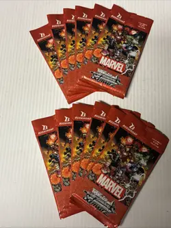 Weiss Schwarz Marvel (12) Sealed Booster Card Packs From Vol.2 Japanese - Image 1