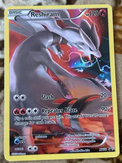 Reshiram XY74 Holo Full Art Black Star Promo Card - Image 1