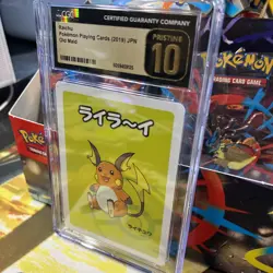 CGC 10 Pristine Raichu Old Maid 2019 Japanese Pokemon Card - Image 2