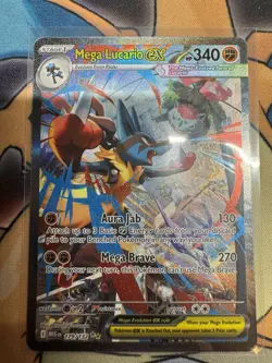 Mega Lucario Ex Alternate Art 179/132 Mega Evolution Secret Rare Pokemon Card NM - Image 1