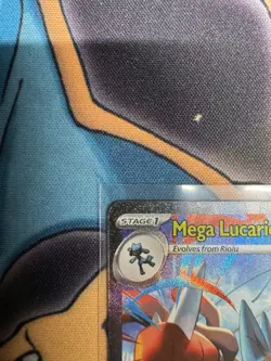 Mega Lucario Ex Alternate Art 179/132 Mega Evolution Secret Rare Pokemon Card NM - Image 3
