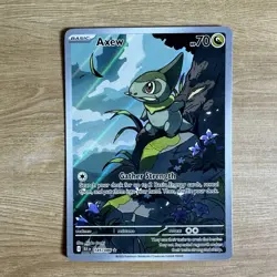 Axew 145/086 Pokemon SV Black Bolt Illustration Rare IR Card English NM SV11B - Image 1