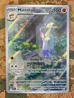 Pokemon Card TCG - Mienshao 200 Illustration Rare Paradox Rift Near Mint - Image 2