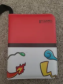 TCGAMES Pokemon 3-ring Card Binder, 4 Pocket, 55 Page Collector's Album - Image 1