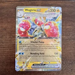 Near Mint Pokemon Wugtrio EX 060/162 Double Rare SV Temporal Forces Card - Image 1