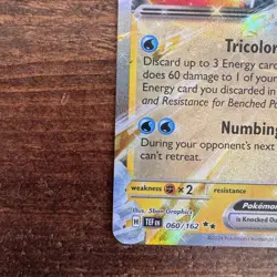 Near Mint Pokemon Wugtrio EX 060/162 Double Rare SV Temporal Forces Card - Image 2