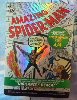 MTG Marvel Spider-Man Peter Parker No.232 FOIL Borderless English Mythic Rare - Image 2