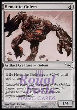 Hematite Golem 4x FOIL MDN MTG Mirrodin Common MINT artifact red - Image 1