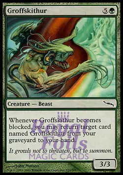 Groffskithur 4x FOIL MDN MTG Mirrodin Common MINT green - Image 1