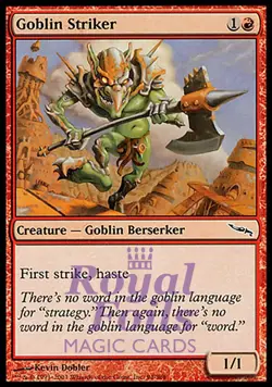 Goblin Striker 4x FOIL MDN MTG Mirrodin Common MINT red - Image 1