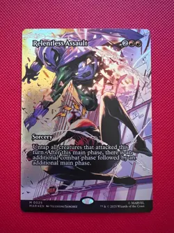 MTG Marvel Spider-Man - Relentless Assault - Borderless Foil 0025 - NM (MAR) - Image 1