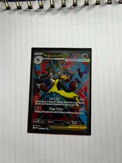 ENGLISH Mega Lucario ex 160/132 Ultra Rare Full Art Pokemon Mega Evolution NM - Image 1
