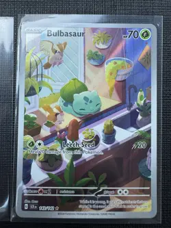 Pokemon TCG: Bulbasaur 143/142 - SV: Stellar Crown - Illustration Rare NM - Image 1