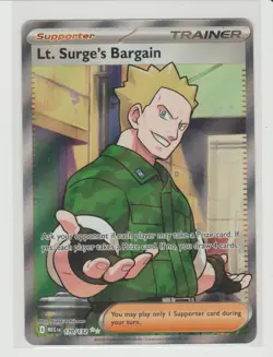 Lt. Surge's Bargain Ultra Rare Pokemon Cards MEG 170/132 - Image 1