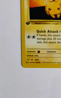 Lt. Surge’s Pikachu 1st Edition 84/132 Gym Challenge WOTC Vintage Pokemon NM - Image 5