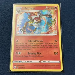 Infernape Holo Rare - 026/172 - Brilliant Stars Pokemon 2022 - Image 1