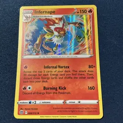Infernape Holo Rare - 026/172 - Brilliant Stars Pokemon 2022 - Image 2