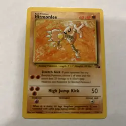 1999 Pokemon Hitmonlee 22/62 Fossil Regular - Image 1