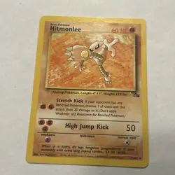 1999 Pokemon Hitmonlee 22/62 Fossil Regular - Image 5