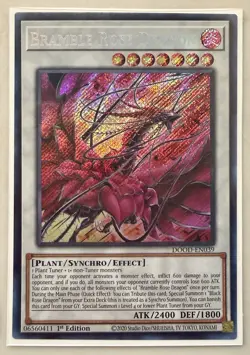 Yugioh! 1x Bramble Rose Dragon DOOD-EN039 Secret Rare 1st Ed NM - Image 1