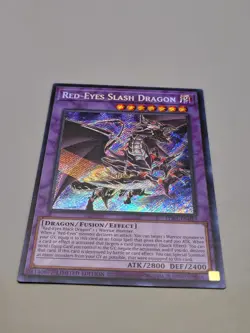 Yugioh Red-Eyes Slash Dragon LDS1-EN014 Secret Rare Limited Edition NM - Image 1