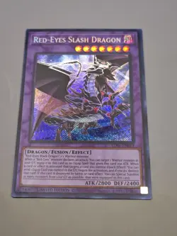 Yugioh Red-Eyes Slash Dragon LDS1-EN014 Secret Rare Limited Edition NM - Image 2