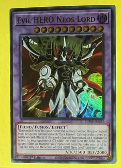 YuGiOh ~ Evil HERO Neos Lord - SUDA-EN031 Supreme Darkness 1st Edition - Image 1