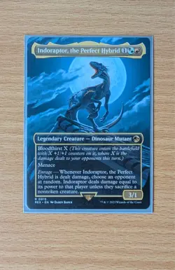 MTG Indoraptor, the Perfect Hybrid (Borderless) - Jurassic World - Mint NM - Image 2