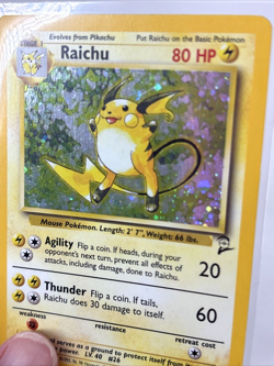 Pokemon Card Raichu 16/130 Base Set 2 Rare Holo WOTC NM - Image 5