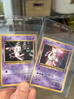 Mewtwo & Mew Glossy CD Promo Vending Series Japanese Pokemon Card 1999 - Image 1