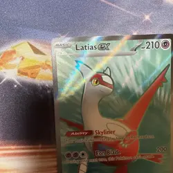 Pokemon TCG Surging Sparks Latias EX 220/191 Ultra Rare Full Art Holo Card - Image 2