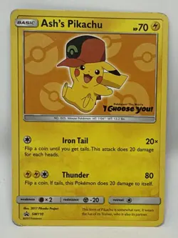 Ash’s Pikachu SM110 I Choose You Pokemon The Movie Promo Card - Image 2