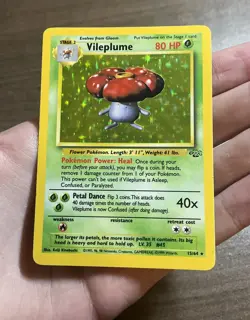 Vileplume - 15/64 - Pokemon Jungle Unlimited Holo Rare Card WotC - NM - Image 1
