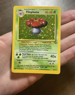 Vileplume - 15/64 - Pokemon Jungle Unlimited Holo Rare Card WotC - NM - Image 3