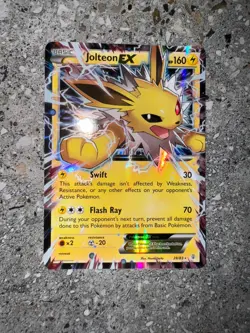 Pokemon TCG Cards Jolteon EX 28/83 Generations Ultra Rare Holo NM - Image 1