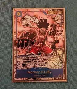 One Piece Card Game A Fist of Divine Speed - Monkey.D.Luffy OP11-118 Manga Alt - Image 1