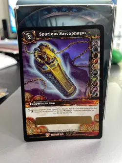 World Of Warcraft WoW - Spurious Sarcophagus - Unscratched TCG Loot Card - Tomb - Image 1