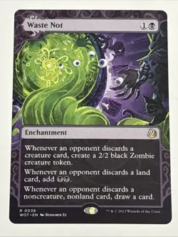 MTG Wilds of Eldraine: Enchanting Tales Waste Not 0038 NM Rare - Image 1