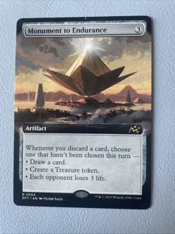 Monument to Endurance - Extended Art - NM - Aetherdrift DFT - MTG - Image 1