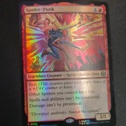 -FOIL- 1x Spider-Punk MTG Marvel's Spider-Man NM Magic Regular - PROMO - Image 1