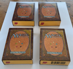 MTG ALPHA Starter deck boxes x3 + Beta x1 NEAR MINT opened empty Magic Gathering - Image 1