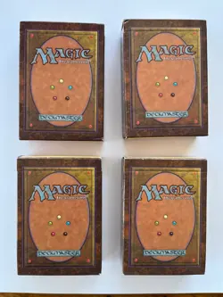 MTG ALPHA Starter deck boxes x3 + Beta x1 NEAR MINT opened empty Magic Gathering - Image 2