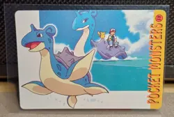 Vintage Pokemon Pocket Monsters Holo Prism Sticker 10 18 Ash Lapras Pikachu - Image 2