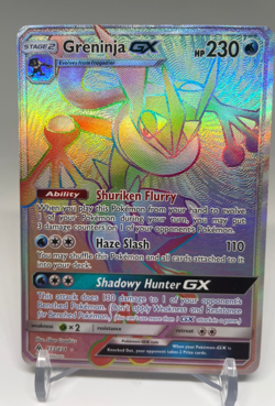 Greninja GX 133/131 - Rainbow Sun & Moon - Forbidden Light - Secret Rare - LP/MP - Image 1