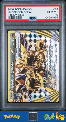 2016 Pokemon XY Steam Siege 87/114 Hydreigon BREAK PSA 10 - Image 1